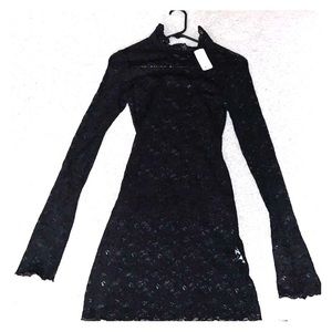 Laced Black Dress F21